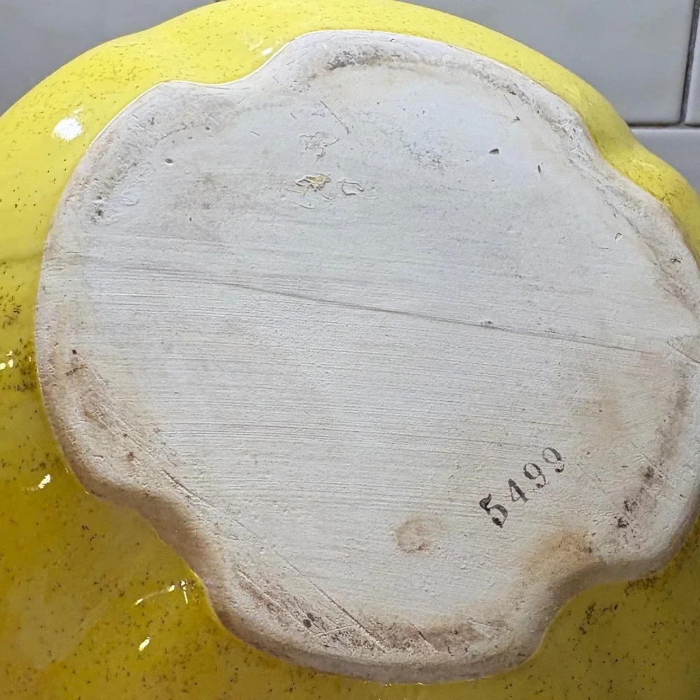 Vintage Mid Century Ceramic Kitchen Canister Jar with‎ Lid Stampled & Numbered